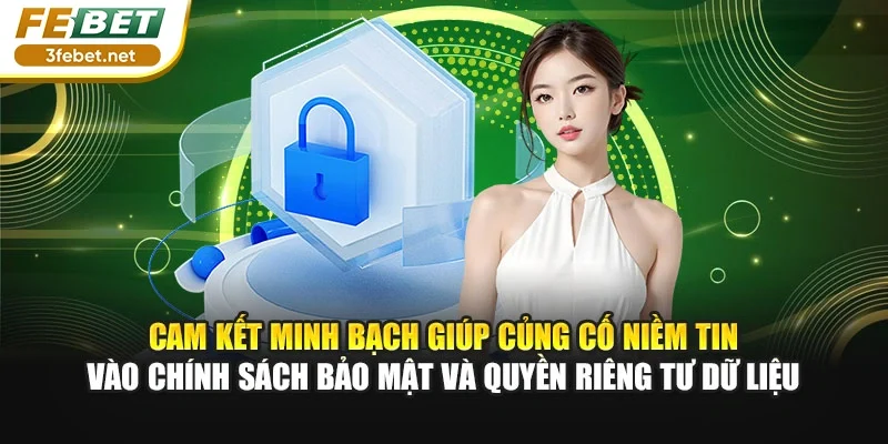 Cam kết minh bạch giúp củng cố niềm tin vào chính sách bảo mật và quyền riêng tư dữ liệu