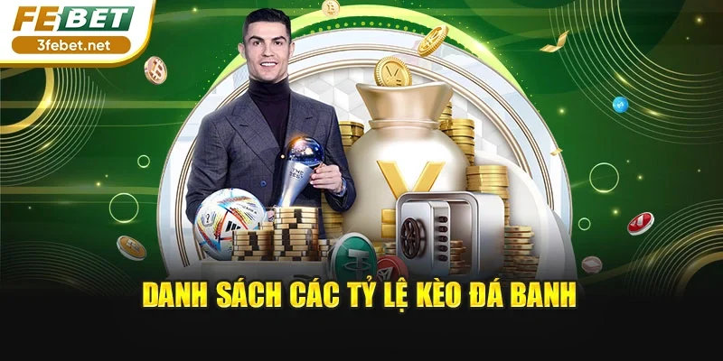Danh sách các tỷ lệ kèo đá banh